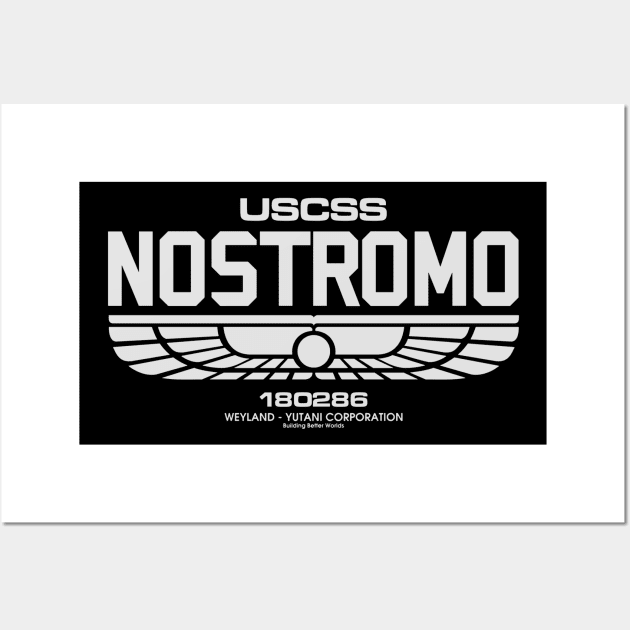 NOSTROMO - Grey Wall Art by KERZILLA